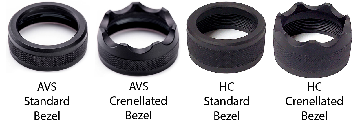 Picture of AVS Standard Bezel, AVS Crenellated Bezel, HC Standard Bezel, HC Crenellated Bezel