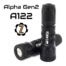 Two Alpha Gen2 A122 flashlights on a white background. Main product image for garage sale page.