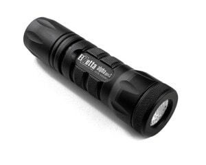 Elzetta Alpha Gen3 Model A122 Flashlight with Standard Bezel Ring, Flood Lens and Click Tailcap