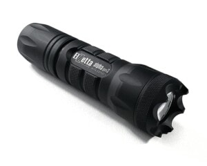 Elzetta Alpha Gen3 Model A312 Flashlight with Crenellated Bezel Ring, Standard Lens and Click Tailcap