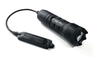 Elzetta Alpha Gen3 Model A315 Flashlight with Crenellated Bezel Ring, Standard Lens and 5-inch Tape Switch