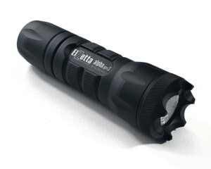 Elzetta Alpha Gen3 Model A321 Flashlight with Crenellated Bezel Ring, Flood Lens and Rotary Tailcap