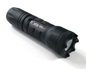 Elzetta Alpha Gen3 Model A322 Flashlight with Crenellated Bezel Ring, Flood Lens and Click Tailcap