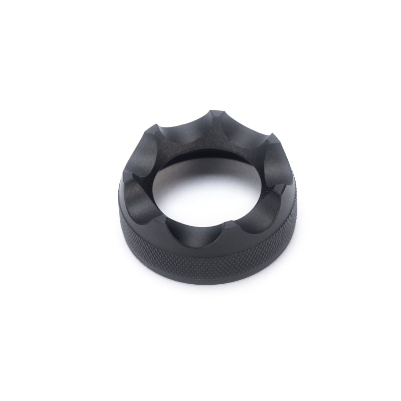 Crenellated Alpha Bezel Ring