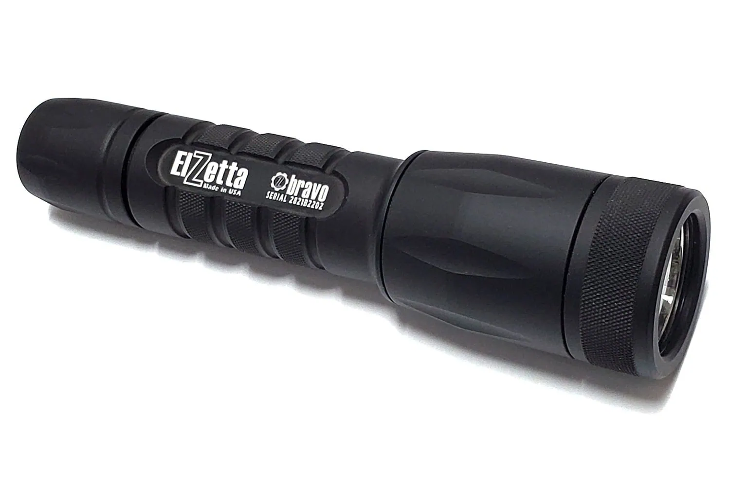Elzetta High Candela Bravo Flashlight with Standard Bezel and Rotary Tailcap