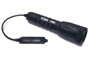 Elzetta Bravo High Candela 2-Cell Flashlight with Standard Bezel and 5-inch Tape Switch