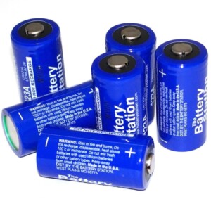 USA-Made CR123A Lithium Batteries for tactical flashlights.