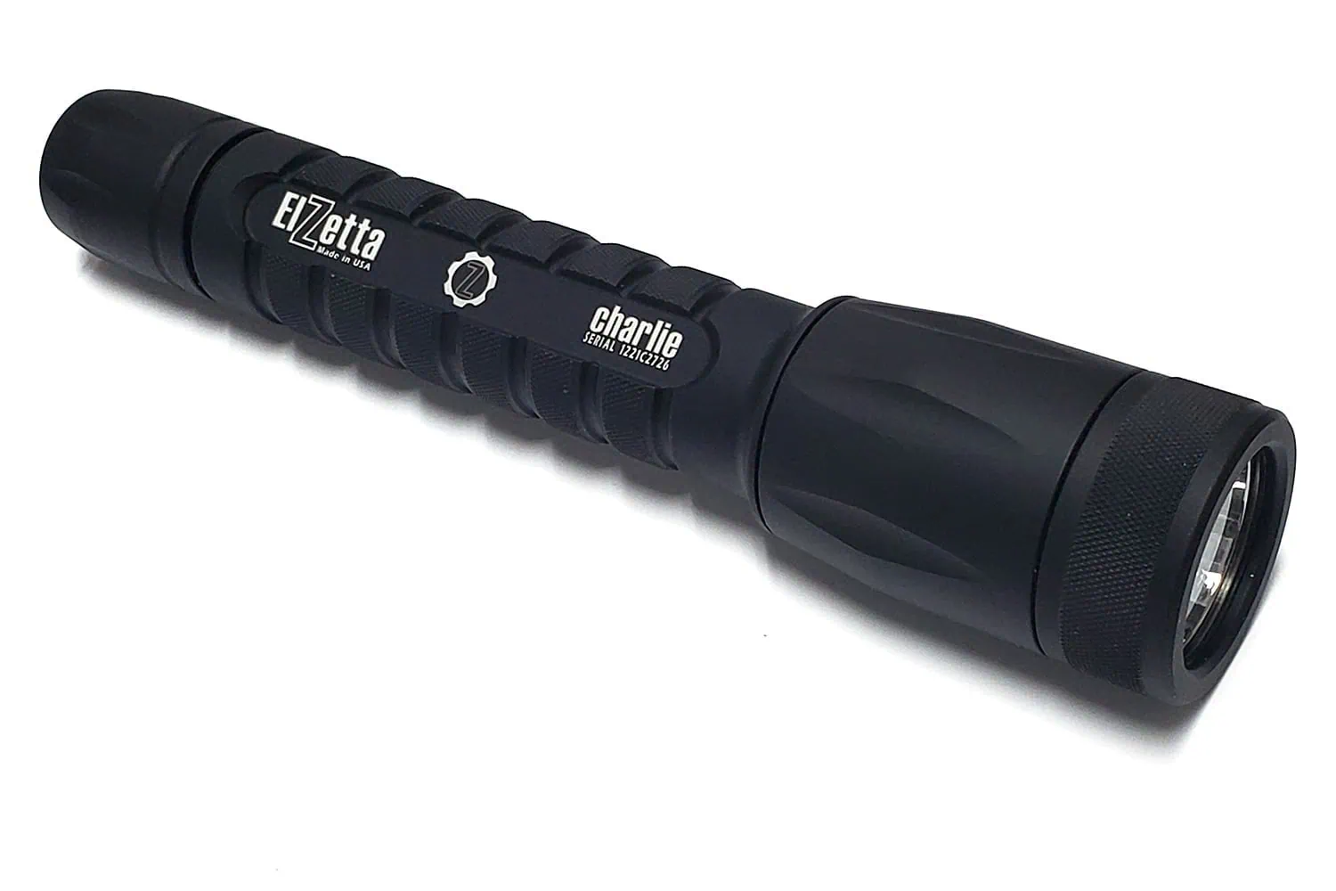Elzetta Charlie High Candela 3-Cell Flashlight with Standard Bezel and Rotary Tailcap