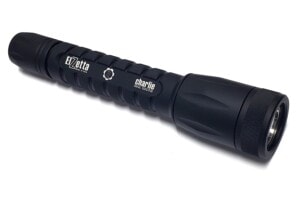 Elzetta High Candela Charlie Flashlight with Standard Bezel and High-Low Tailcap