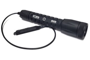 Elzetta Charlie High Candela 2-Cell Flashlight with Standard Bezel and 12-inch Tape Switch