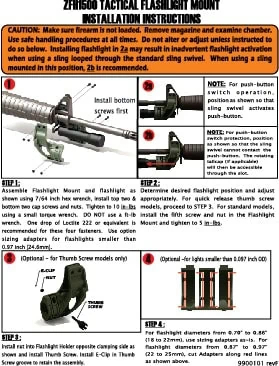 Elzetta ZFH1500 Flashlight Mount Instructions Thumbnail