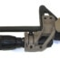 Elzetta B133 Flashlight Mounted on AR-15 Rifle with Elzetta ZSM Flashlight Rifle Mount with Thumb Screw. White Background