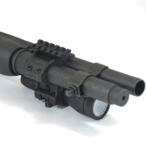 ZPR8700 Rail Kit installed on Elzetta ZSM Shotgun Flashlight Mount