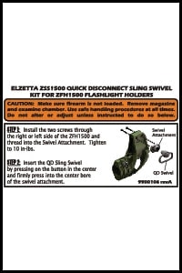 ZSS1500 Sling Swivel Kit ZSS1500 Quick Disconnect for ZFH1500 Mount Instructions Thumbnail